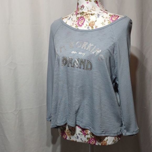 3‎ for $18 Nanette Lepore "I'm Working on My Brand" 3/4 SleeveTop Sz S - Picture 6 of 8